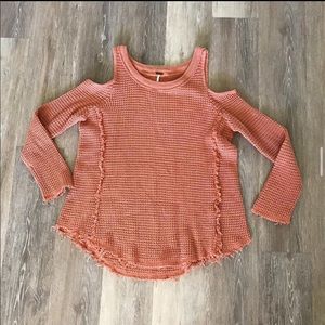 Free People cold shoulder sweater